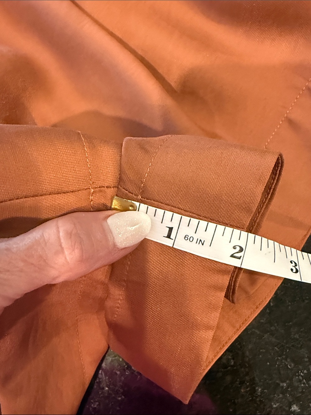 By Anthropologie Silky Brown V-Neck Pinafore Romper Size Small - Picture 12 of 13